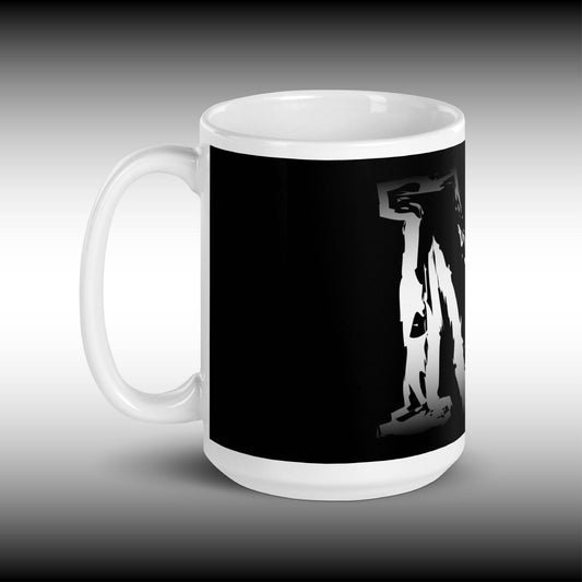 Mr. Mindbender "M" Icon - 15 oz. White Glossy Mug