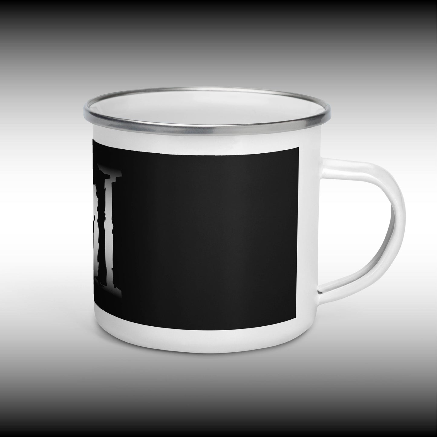 Mr. Mindbender "M" Icon - 12 oz. White Enamel Mug