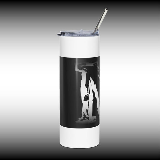 Mr. Mindbender "M" Icon - 20 oz. White Stainless Steel Tumbler