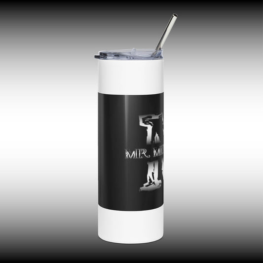 Mr. Mindbender - 20 oz. White Stainless Steel Tumbler