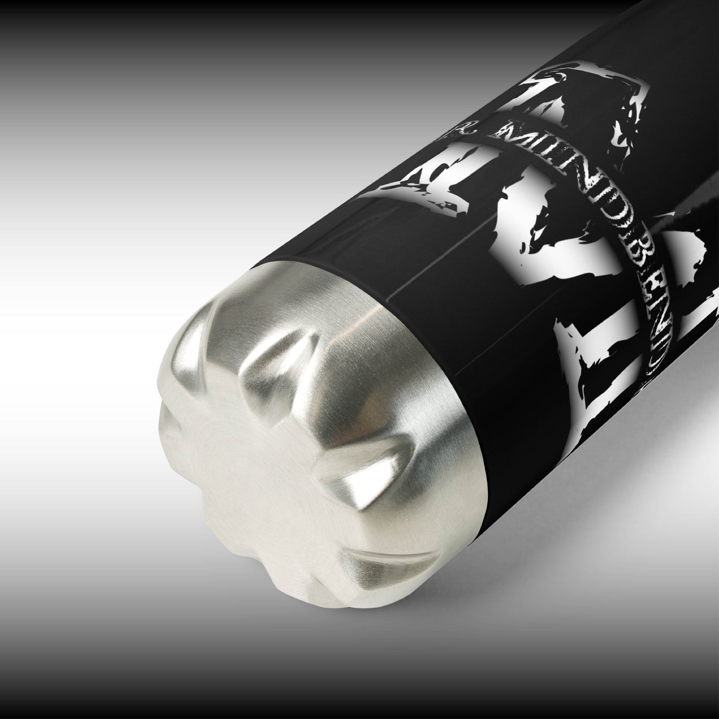 Mr. Mindbender - 17 oz. Black Stainless Steel Water Bottle