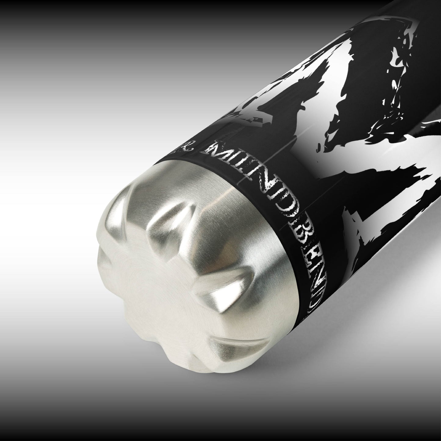 Mr. Mindbender - 17 oz. Black Stainless Steel Water Bottle