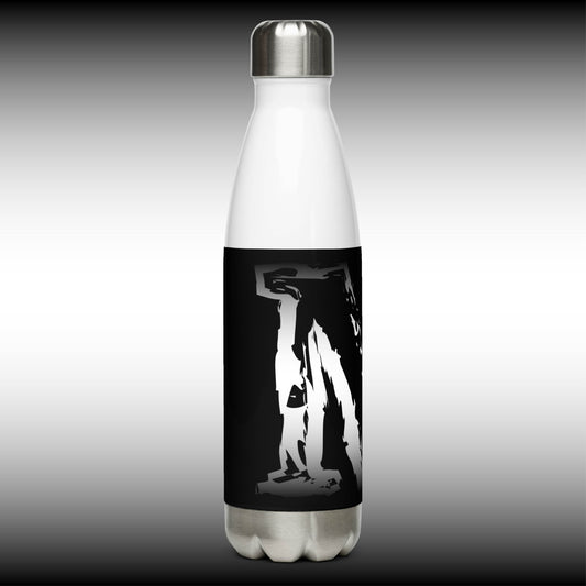 Mr. Mindbender "M" Icon - 17 oz. White Stainless Steel Water Bottle