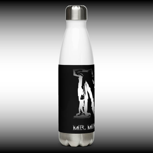 Mr. Mindbender - 17 oz. White Stainless Steel Water Bottle