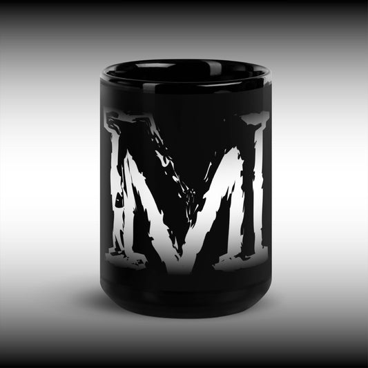 Mr. Mindbender "M" Icon - 15 oz. Black Glossy Mug
