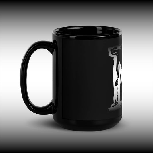 Mr. Mindbender "M" Icon - 15 oz. Black Glossy Mug