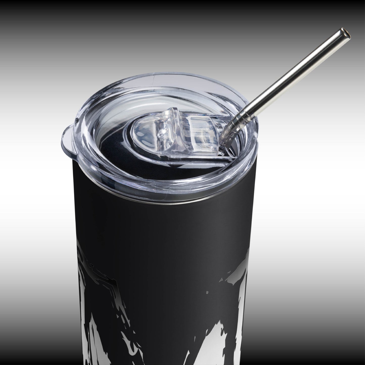 Mr. Mindbender "M" Icon - 20 oz. Black Stainless Steel Tumbler