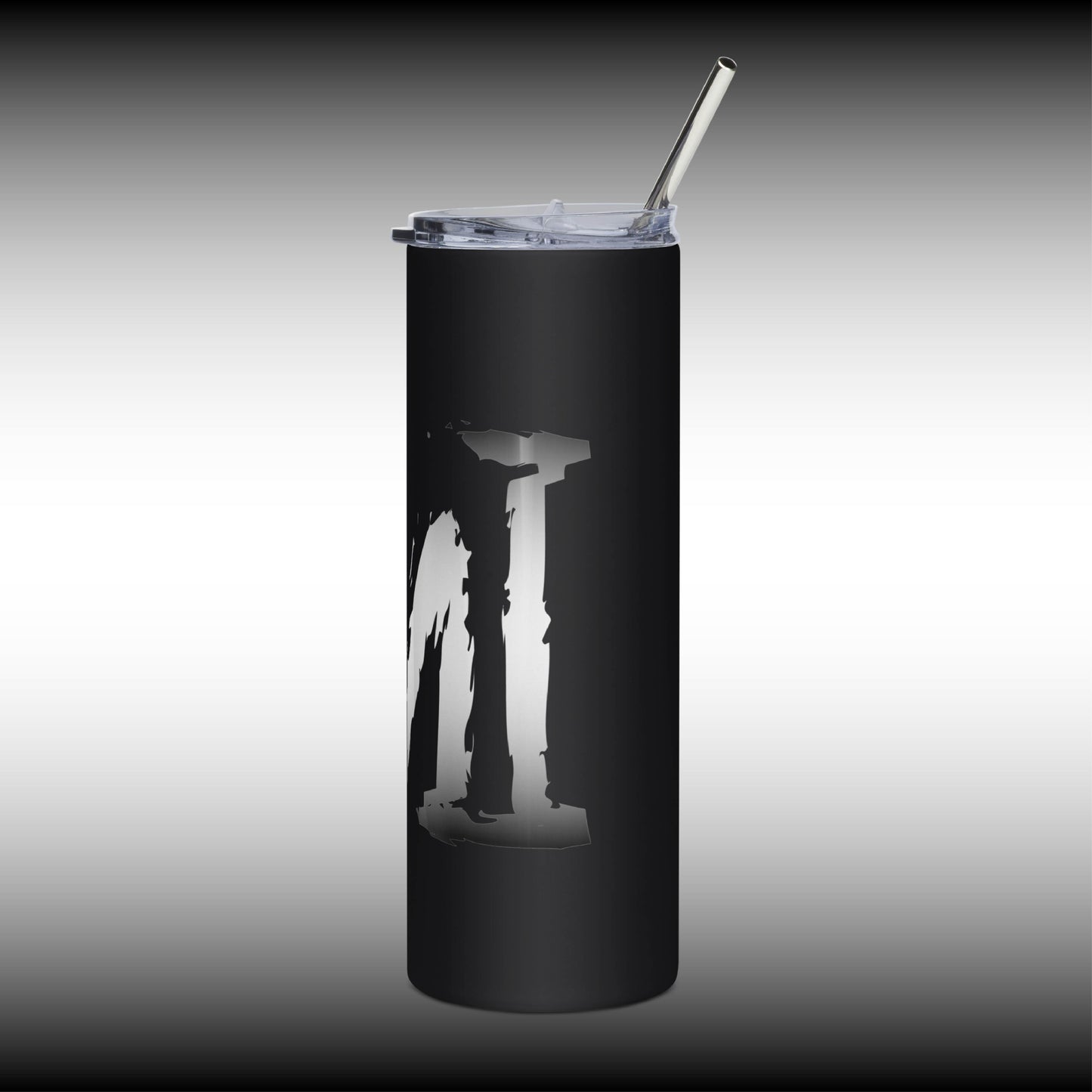 Mr. Mindbender "M" Icon - 20 oz. Black Stainless Steel Tumbler