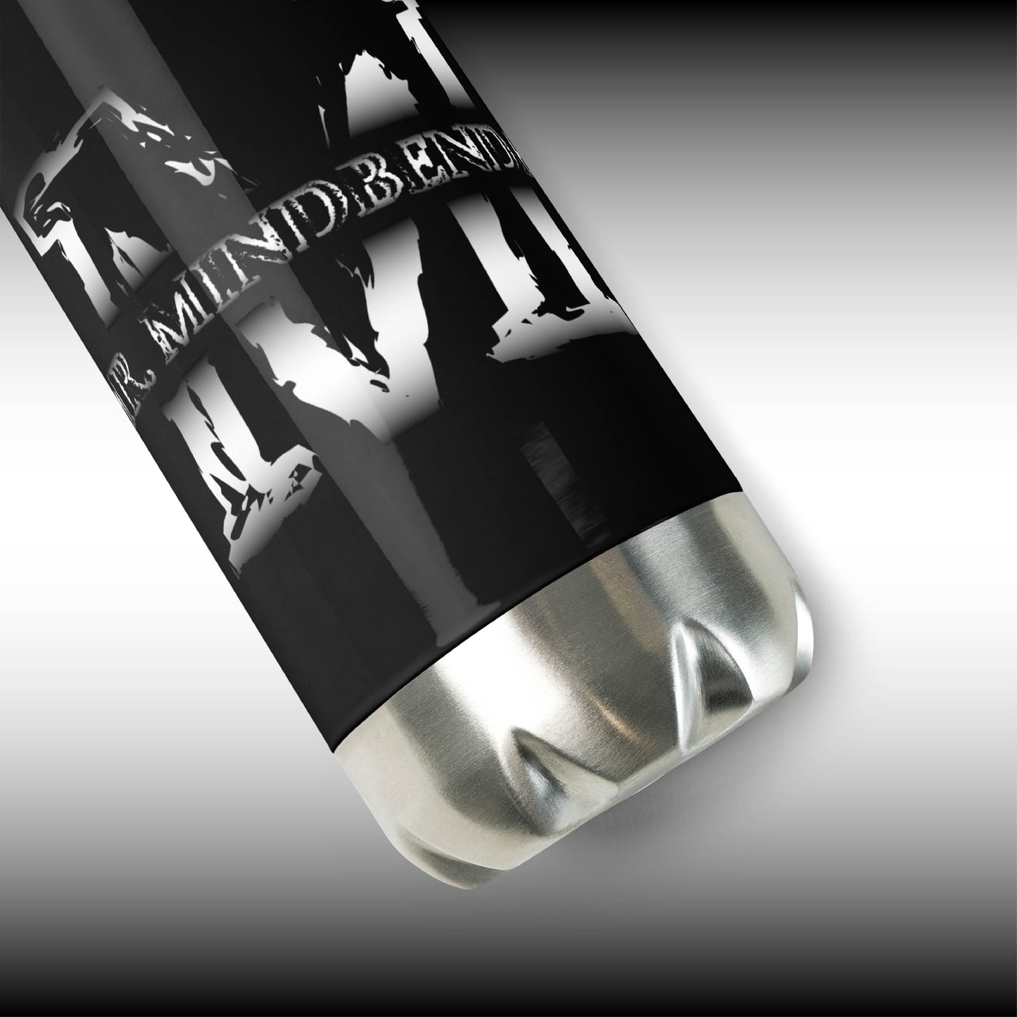 Mr. Mindbender - 17 oz. Black Stainless Steel Water Bottle