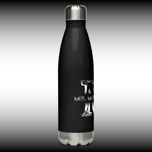 Mr. Mindbender - 17 oz. Black Stainless Steel Water Bottle