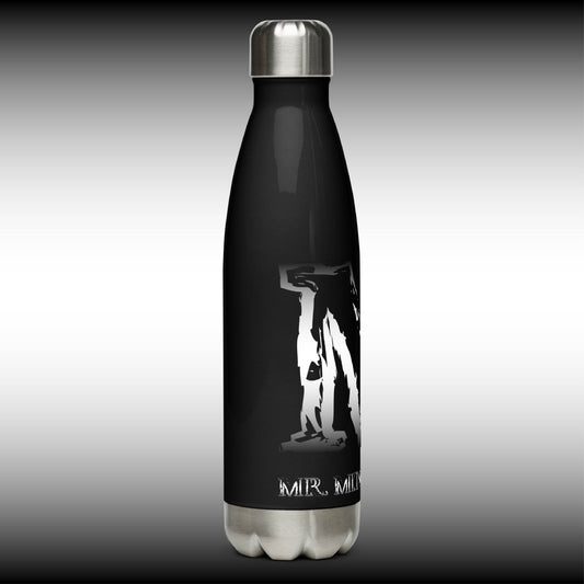 Mr. Mindbender - 17 oz. Black Stainless Steel Water Bottle