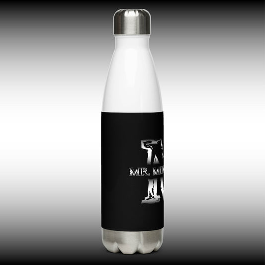 Mr. Mindbender - 17 oz. White Stainless Steel Water Bottle